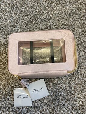 New With Tags Brouk Double Zip Cosmetic/ Travel Case